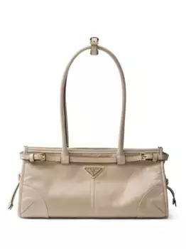 Сумка-тоут Bonnie среднего размера Prada, нейтральный