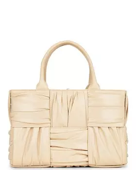 Сумка-тоут Bottega Veneta Small Arco, цвет Porridge & M Brass