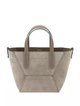 Сумка-тоут Brunello Cucinelli BC Duo, коричневый