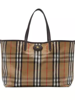 Сумка-тоут Burberry Highlands среднего размера, коричневый