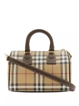 Сумка-тоут Burberry в клетку, нейтральный