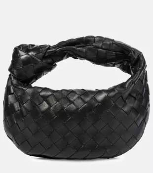 Сумка-тоут BV Jodie Mini из кожи Bottega Veneta, черный
