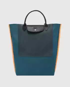 Сумка-тоут Cabas с застежкой-кнопкой Longchamp, синий