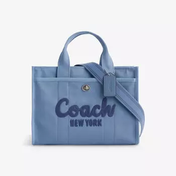 Сумка-тоут cargo с вышитым логотипом Coach, цвет lh/slate blue