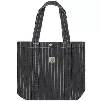 Сумка-тоут Carhartt Wip Orlean, цвет Black & White Orlean Stripe