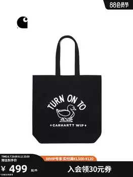 Сумка-тоут Carhartt WIP с узором и принтом, бежевый