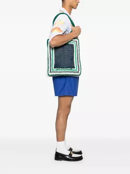 Сумка-тоут Casablanca Crochet, синий