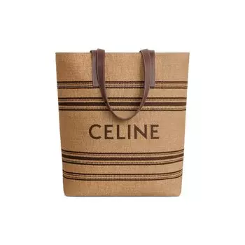 Сумка-тоут CELINE Museum Bag, цвет Natural/Chestnut