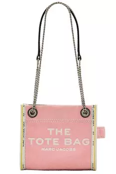Сумка-Тоут через плечо из денима с цепочкой Marc Jacobs, розовый