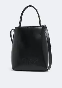 Сумка-тоут CHLO Chlo Sense micro tote bag, черный