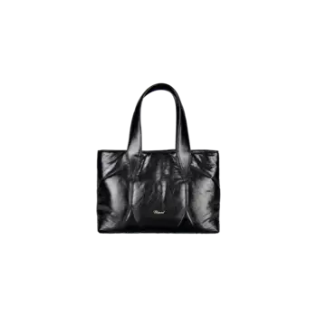 Сумка-тоут Chopard Diamond mini puffer tote bag - Черная жатая овчина