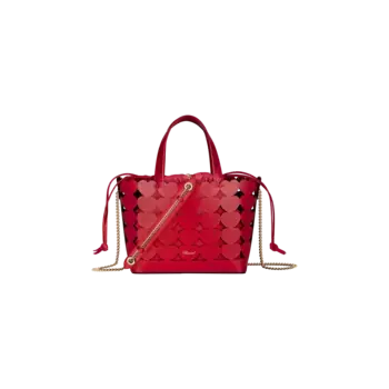 Сумка-тоут Chopard Happy Hearts Mini Tote Bag Limited Edition - Красная телячья кожа