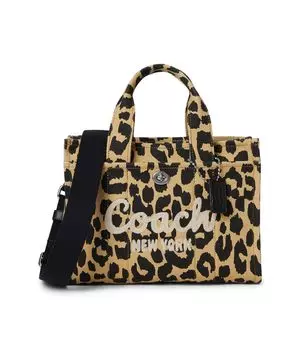 Сумка-тоут COACH Cargo Tote 26 with Leopard Print, цвет Leopard