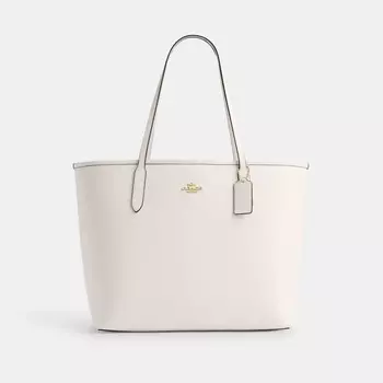 Сумка тоут COACH City Tote, золотой/шелковый
