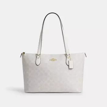 Сумка тоут COACH Gallery Tote, цвет Gold/Chalk/Glacier White