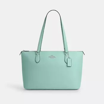 Сумка тоут COACH Gallery Tote, цвет Sv/Faded Blue