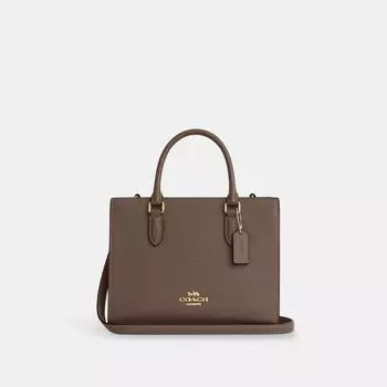 Сумка-тоут Coach Maggie Small Tote Bag, цвет Gold/Dark Stone