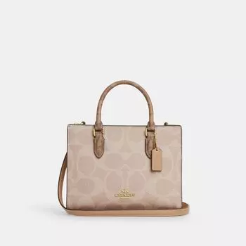 Сумка-тоут Coach Maggie Small Tote Bag, цвет Gold/Sand/Tan