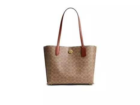 Сумка-тоут COACH Willow Tote, цвет Tan Caramel