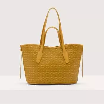 Сумка-тоут Coccinelle New Never Without bag coated monogram medium, цвет Multi Soleado/Soleado