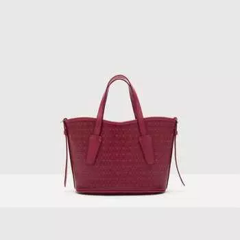 Сумка-тоут Coccinelle New Never Without bag coated monogram small, цвет Multi Sangria/Sangria