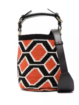 Сумка-тоут Colville Small Hexagon Cylinder, оранжевый