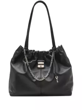 Сумка-тоут Cristina с завязкой и цепочкой MARC JACOBS, черный