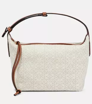 Сумка-тоут Cubi Anagram маленького размера Loewe, белый