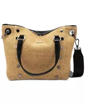 Сумка-тоут Daniel среднего размера из рафии Hammitt, мультиколор