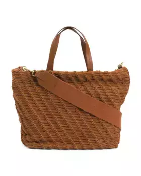 Сумка-тоут Dawn из кожи и замши Lucky Brand, цвет Nutshell