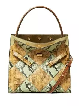 Сумка-тоут Diamond Exotic Lee Radziwill Tory Burch, бежевый