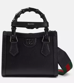 Сумка-тоут Diana Mini из кожи Gucci, Black/Vrv