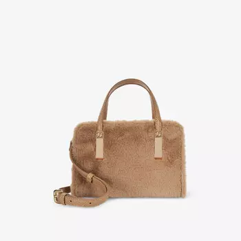 Сумка-Тоут Dinkydenbeigh mini из искусственного меха Dune, коричневый