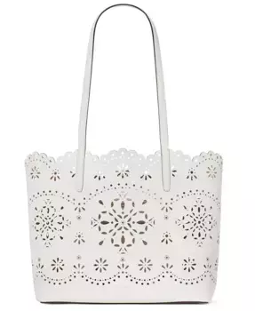 Сумка-тоут Do It All из перфорированной кожи kate spade new york, черный