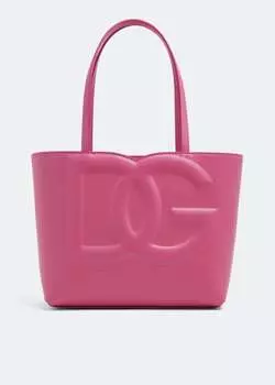 Сумка-тоут DOLCE&GABBANA Logo small shopper, розовый