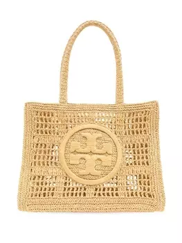Сумка-тоут Ella в технике кроше Tory Burch, бежевый