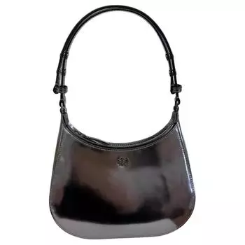 Сумка-тоут Emerson из коровьей кожи, маленькая, женская, серебристо-серая TORY BURCH