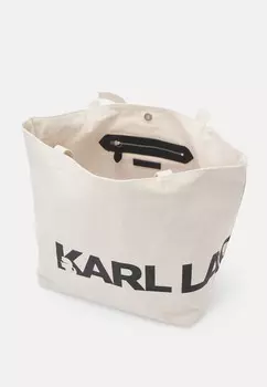 Сумка-тоут ESSENTIAL LOGO KARL LAGERFELD, кремовый