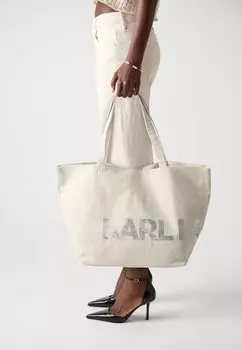 Сумка-тоут ESSENTIAL UNISEX KARL LAGERFELD, бежевый