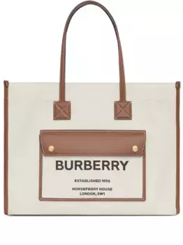 Сумка-тоут Freya среднего размера BURBERRY, нейтральный