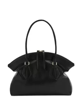Сумка-тоут Furla из кожи, черный