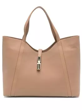 Сумка-тоут Furla XL из кожи, серый