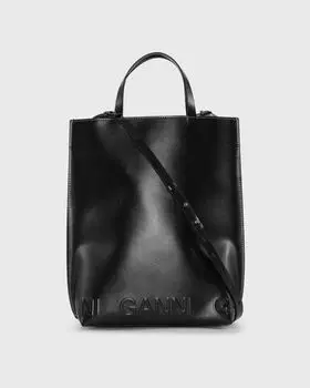 Сумка-тоут Ganni Banner Medium Tote, черный