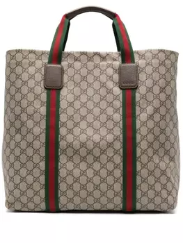 Сумка-тоут GG Tender среднего размера Gucci, бежевый