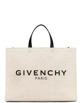 Сумка-тоут Givenchy Medium G Tote Shopping, цвет Beige & Black