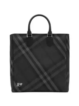 Сумка-тоут Grid BURBERRY, серый