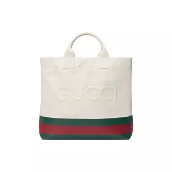 Сумка-тоут Gucci Canvas Tote Bag, цвет Natural