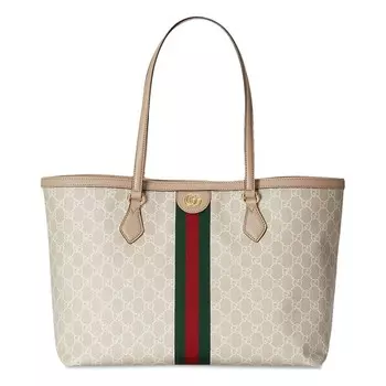 Сумка-тоут Gucci Love Parade Ophidia Medium GG, кремовый