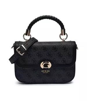 Сумка-тоут Guess Orlina с логотипом, черный