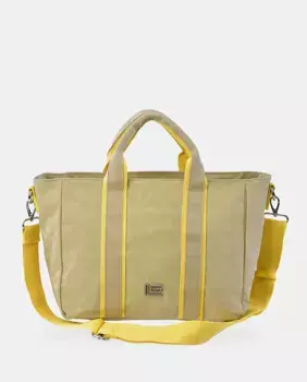 Сумка-тоут Guy Laroche из темно-серого/желтого нейлона, мультиколор